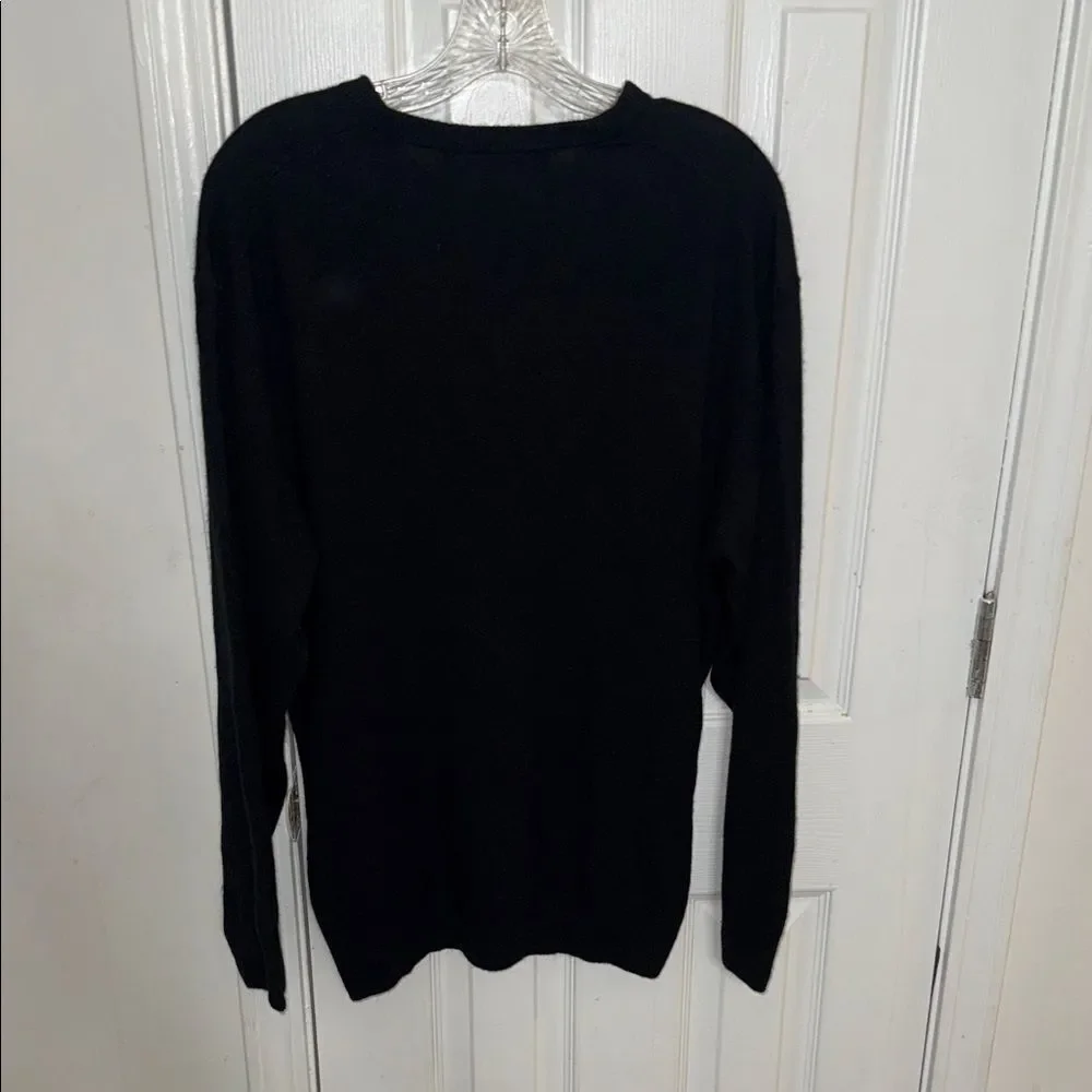 Protege Men's V-Neck Black Sweater
